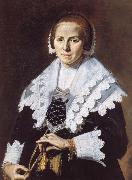 Frans Hals Portrait of a Woman with a Fan painting